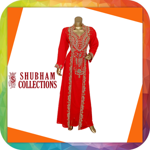 Robes Caftan OEM Maxi Abaya en Modal Personnalisables Fait à la Main Vêtements Ethniques Musulmans Brodés de Perles de Pierre Tailles XXL pour Adultes - Product Image 2