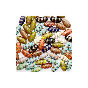 Qualité supérieure et grand fabricant de perles de verre à chevrons de couleurs mélangées disponibles au dernier prix le plus bas - Product Image 1