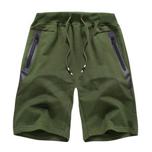 Nuevos pantalones cortos de algodón de cintura informal cómodos en blanco personalizados para hombres - Product Image 1