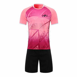 ชุดฟุตบอลแขนสั้นน้ำหนักเบาแบบสั่งทำรุ่นใหม่ล่าสุดปี 2025 ดีไซน์หลากหลาย ราคาดีที่สุดสำหรับผู้ใหญ่ - Product Image 1