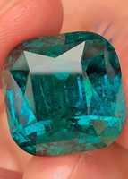 Turmalina Paraíba Natural, Corte Cojín, Piedra Suelta, Azul Neón Luminoso, Certificado GIA, Grado Excelente Exclusivo, Anillos con Juego de Color