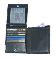 Portefeuille en cuir véritable RFID pour homme WRIZA, design court et fin, durable, avec pochette à monnaie et doublure en cuir de qualité supérieure, pour un style quotidien élégant
