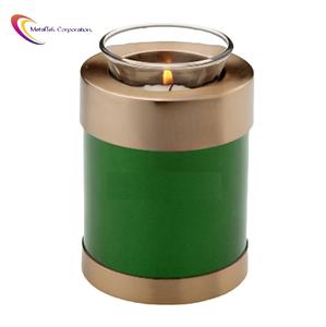 Petites urnes funéraires pour enfants, urnes commémoratives pour cendres, tube miniature vert or, urne décorative pour enfant, vente en gros à bas prix - Product Image 5