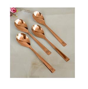 Vente chaude De Luxe 4pc Or Couverts En Acier Inoxydable Doré Couverts avec Poignée Blanche Miroir Polonais pour Mariages Fine Dining - Product Image 2