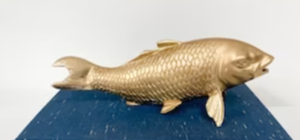 รูปปั้นปลาทองเหลืองขนาดใหญ่รูปปลาคาร์พสไตล์ร้านหนังสือขนาดใหญ่สำหรับตกแต่งบ้านห้องนั่งเล่น - Product Image 5
