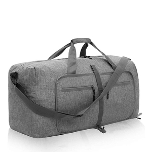 Voyage de luxe grand chariot en cuir sac de week-end sac imperméable sport gym toile cirée personnalisé en cuir sac polochon - Product Image 2