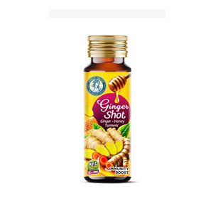 Bebida de Jengibre, Miel y Cúrcuma Trust en Botella de Vidrio de 30 ml, NFC, Baja en Grasa, Refuerza el Sistema Inmunológico, Exportador Mayorista - Product Image 1