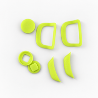 Pièces de protection OEM personnalisées en TPU souple vert, imprimées en 3D par SLS, pour prototypage rapide, avec anneau de fixation et capuchon de protection pour poignée souple