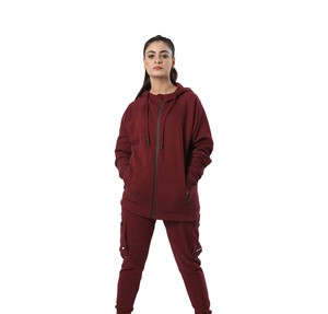 Ensemble de survêtement de jogging OEM pour femmes, vente en gros, survêtements de sport personnalisés bon marché pour femmes, vêtements de sport de jogging, survêtement respirant pour femmes - Product Image 3