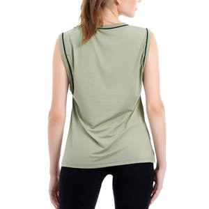 Débardeur d'entraînement de gymnastique sans manches pour femmes Design respirant en coton et polyester à séchage rapide pour dames - Product Image 2