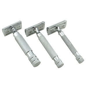 Maquinilla de Afeitar de Seguridad Profesional Kounain de Doble Filo y Una Sola Hoja para Hombres y Mujeres, Mango Duradero de Acero Inoxidable, Opciones de Color Personalizadas - Product Image 3