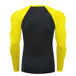 เสื้อคอมเพรสชั่นสั่งทำพิเศษ คุณภาพสูง สำหรับผู้ชาย คอกลม ไซส์ใหญ่ แขนยาว เนื้อผ้าหนา แห้งเร็ว ระบายอากาศได้ดี ผลิตจากผ้าสแปนเด็กซ์/โพลีเอสเตอร์ - Product Image 3