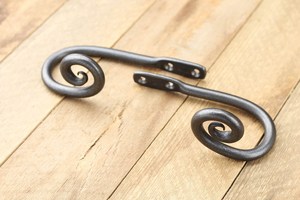 Iron small scroll <b>curtain</b> tie back holdback wall window <b>curtain</b> <b>holder</b> for home accessories living room bedroom hotel hardware - Product Image 3