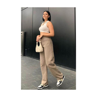 Jeans pour femmes tendance, couleur unie, coupe droite, fabriqués en Turquie