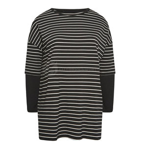 Camiseta Deportiva de Verano de Algodón de Doble Capa para Mujer, Talla XL, Casual, Manga Larga, Transpirable, Cómoda, Elegante y Ajustada - Product Image 1
