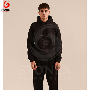 Sweat à capuche unisexe en molleton épais coton/polyester, streetwear, personnalisé, haute qualité, teint uni, séchage rapide, avec fermeture éclair pour homme - Product Image 5
