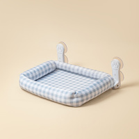 Hamac de fenêtre pour chat durable avec ventouse, coussin amovible et lavable, lit-caverne carré confortable pour l'hiver