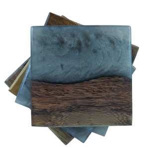 Producto caliente Posavasos de bebidas naturales Posavasos de resina epoxi Único para utensilios de cocina de madera Hecho en Vietnam al por mayor - Product Image 1