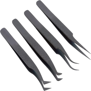 Ensemble de pinces à épiler antistatiques en acier inoxydable Offre Spéciale Outils d'assemblage pris en charge OEM/ODM - Product Image 1