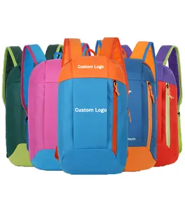 Sac à dos avec logo personnalisé Sac à dos de sport et de voyage léger, pliable et pratique Sac à dos de jour Sac d'école