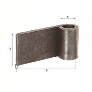 Tira de Acero Crudo Soldable GAH de 16x75x45x5mm para Cercas, Enrejados y Puertas - Paquete de 10 - Product Image 3