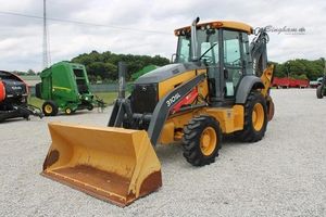 รถแบคโฮดีเซล John Deere 410 ปี 2024 พร้อมรถตักล้อยางหน้า  ใช้ปั๊ม KYB ประสิทธิภาพสูง รถตักล้อยางขนาด 3 ตัน  เครื่องยนต์ Caterpillar - Product Image 6