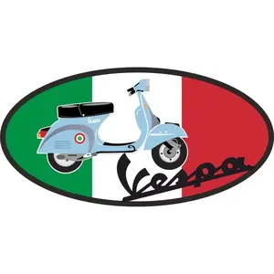 สติ๊กเกอร์มาสเตอร์ลายอิตาลีสำหรับเวสป้า คลาสสิค ดีไซน์ 12 ซม. สำหรับตกแต่งรถมอเตอร์ไซค์ - Product Image 2
