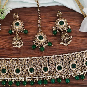 Bijoux traditionnels de créateur, ensembles de bijoux de fête, accessoires de bijoux, colliers ras du cou antiques - Product Image 1