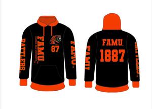 Suéter de cuello redondo personalizado para mujer FAMU, sudadera de punto con capucha, bordado, anticontracción, informal, XS, insignias frontales, apliques - Product Image 3