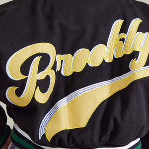 Top Trending Custom Logo 100% Algodón Fleece Cropped Mujeres Varsity Chaquetas 2025 Ladies University Chaquetas - Product Image 3