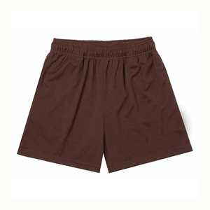 Pantalones Cortos Deportivos para Hombre de Color Sólido, Tejido de Malla, Cintura Elástica, Pantalones Cortos Deportivos para Hombre, Poliéster, Reversibles, Doble Malla - Product Image 3