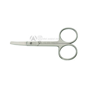 Nouveauté 2025 RTS petits ciseaux de maquillage en acier inoxydable de haute qualité sourcils cils nez cheveux ciseaux OEM logo personnalisé - Product Image 1