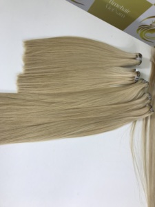 Virgen vietnamita Remy extensiones de cabello a granel Natural suelta onda profunda Rubio raíces oscuras puro crudo sin procesar ondas competitivas - Product Image 2