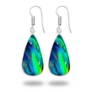 Piedra Preciosa Natural de Alta Calidad, Ópalo Aurora de Color Oscuro, Piedra Preciosa de Ópalo Aurora Natural para la Fabricación de Joyas, Hermosos Pendientes - Product Image 5