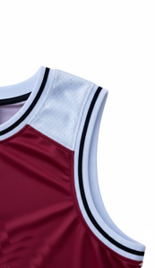 ชุดยูนิฟอร์มบาสเก็ตบอลทีมแบบกำหนดเอง พิมพ์ลายด้วยความร้อน ระบายอากาศได้ดี แห้งเร็ว ไซส์ใหญ่ ผ้าโพลีเอสเตอร์ 100% เสื้อเจอร์ซีย์ กางเกงขาสั้น ชุดกีฬา - Product Image 6