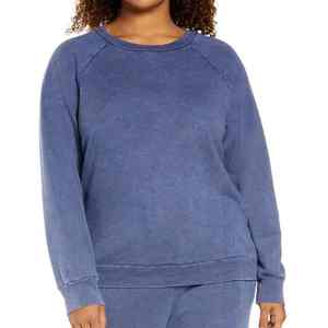 Sweat-shirt à manches longues et épaules dénudées pour femmes, vêtements de rue décontractés avec impression de logo, vente en gros - Product Image 1