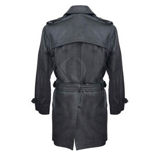 Abrigo de Cuero para Hombre, Estilo Ejecutivo, Diseño Largo Premium, Material Duradero, Perfecto para Invierno, Moda Ejecutiva y Estilo Urbano - Product Image 3