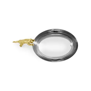 Luxury Glossy Finish Ceramic Plant Pattern Eco-Friendly Home <b>Decor</b> <b>Plate</b> Dish Round Shape ZAHID EXPORTS safe plated - Product Image 2