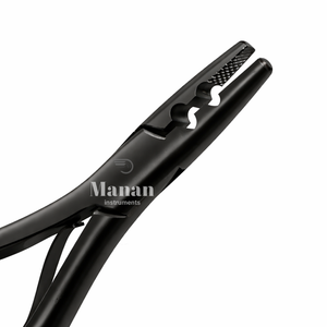 Pinzas Profesionales para Extensiones de Cabello Negro, Herramienta de Crimpado de Anillos Micro, Herramienta de Instalación y Extracción de Microlink de Calidad Profesional - Product Image 4
