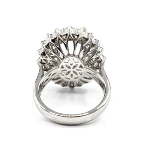 Livraison directe de bijoux simplement meilleure qualité or blanc massif 18 carats diamant naturel forme octogonale halo exagéré mariage classique - Product Image 2