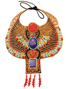 Collar de Estilo Bohemio Hecho a Mano con Cuentas de Vidrio para Fiesta de Bodas Vintage Africana - Product Image 5