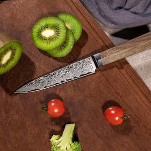 Vente en gros de coutellerie OEM ODM personnalisée Couteau de cuisine professionnel japonais Offre Spéciale Couteau de cuisine en acier Damas Lame fixe - Product Image 2