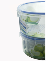 5 Stuks Lunchbox Herbruikbare Set Plastic Pp Food Grade Bpa-Vrije Ronde Plastic Voedselopslagcontainer Met Luchtdicht Deksel 5 Pce Set