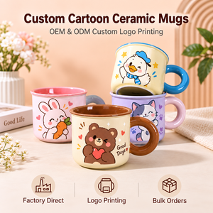 Tazza da Caffè in Ceramica Personalizzata con Personaggi IP di Marca, Simpatici Cartoni Animati di <span class=keywords><strong>Gatti</strong></span> e Topi per Bambini - Product Image 1