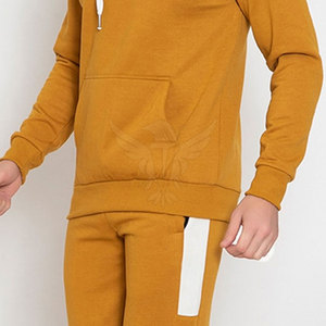 Survêtements décontractés pour hommes avec capuche pour l'hiver, en tissu respirant léger et uni, pour la salle de sport, la course à pied et l'entraînement - Product Image 4