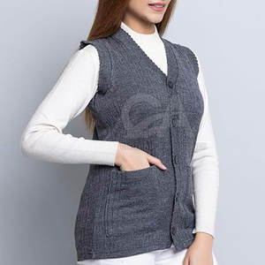 Knit <b>Vest</b> Top <b>for</b> Layering Custom Logo <b>Women</b> Sleeveless <b>Sweater</b> Fashion Ladies Sleeveless <b>Sweater</b> - Product Image 6