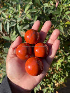 Esfera de Cristal Pulida de Jaspe Rojo Natural, Piedra Curativa - Product Image 4