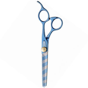 Repose-doigt double Ciseaux de coiffeur à effiler Ciseaux de salon en acier inoxydable avec logo personnalisé pour professionnels - Product Image 5