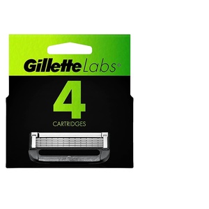 มีดโกนสำหรับผู้ชายยิลเลตต์แล็บส์พร้อมบาร์ขัดผิวชุดโกนหนวดสำหรับผู้ชายมีด้ามจับ1ด้ามใบมีดโกน2ใบ - Product Image 5