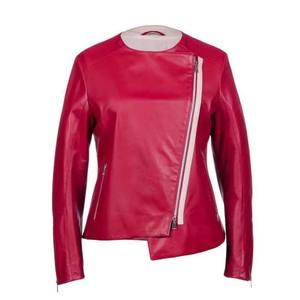 Veste en cuir végétalien surdimensionnée avec manches bouffantes et fermeture à glissière en métal Veste imprimée tissée à la mode pour l'approvisionnement B2B 2026 - Product Image 1